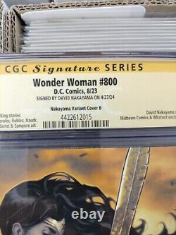 Wonder Woman 800 Série Signature CGC 9.8 Variant Cover B de Nakayama