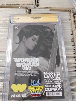 Wonder Woman 800 Série Signature CGC 9.8 Variant Cover B de Nakayama