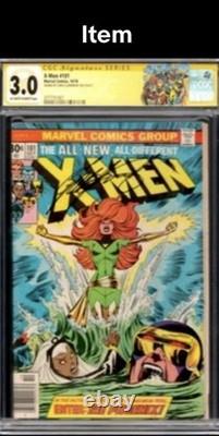X-Men #101 CGC 3.0 SÉRIE SIGNATURE CHRIS CLAREMONT ! 1re apparition de Phoenix