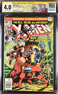 X-Men #102 12/76 Série de signatures CGC signée par Chris Claremont CGC 4.0