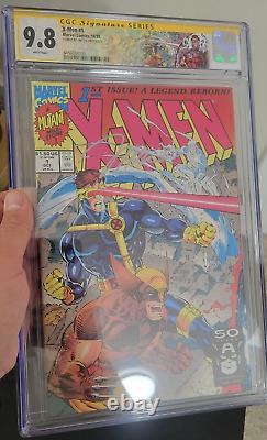 X-men #1 (1991) Cgc Signature Series 9.8 Couverture signée par Jim Lee avec Wolverine.