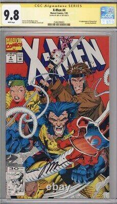 X-men #4 Cgc 9,8 1ère Série De Signatures Omega Red Ss Signée Par Jim Lee