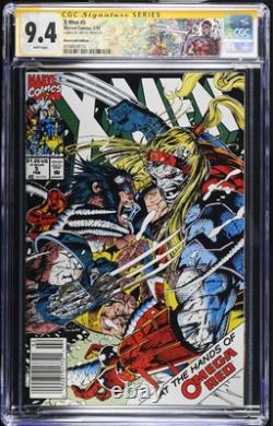 X-men #5 Édition de Presse Cgc 9.4 Signé par Jim Lee Série de Signatures Pas 9.8 Wolverine