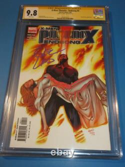 X-men Phoenix Endsong #4 Signé Land CGC 9.8 NM/M Gem Signature Series Wow