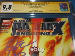 X-men Phoenix Endsong #4 Signé Land CGC 9.8 NM/M Gem Signature Series Wow