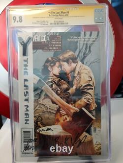 Y Le Dernier Homme #8 Cgc 9.8 Série de Signatures 4 Signatures Montrées Sur Hulu