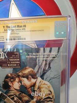 Y Le Dernier Homme #8 Cgc 9.8 Série de Signatures 4 Signatures Montrées Sur Hulu