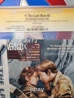 Y Le Dernier Homme #8 Cgc 9.8 Série de Signatures 4 Signatures Montrées Sur Hulu