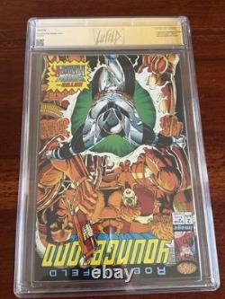 Youngblood #2 logo rose signé CGC 9,6 Signature Series étiquette personnalisée Liefeld