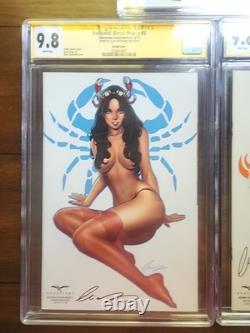 Zenescope Grimm Fairy Tales CGC 9.8 Série de Signatures 3 Couvertures. Très Beau Ensemble
